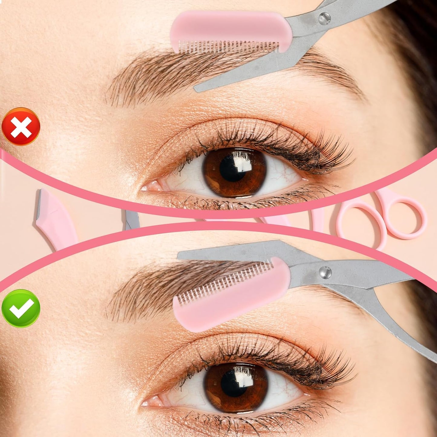 Set de Tijeras para Cejas 3 en 1 – Precisión y Estilo