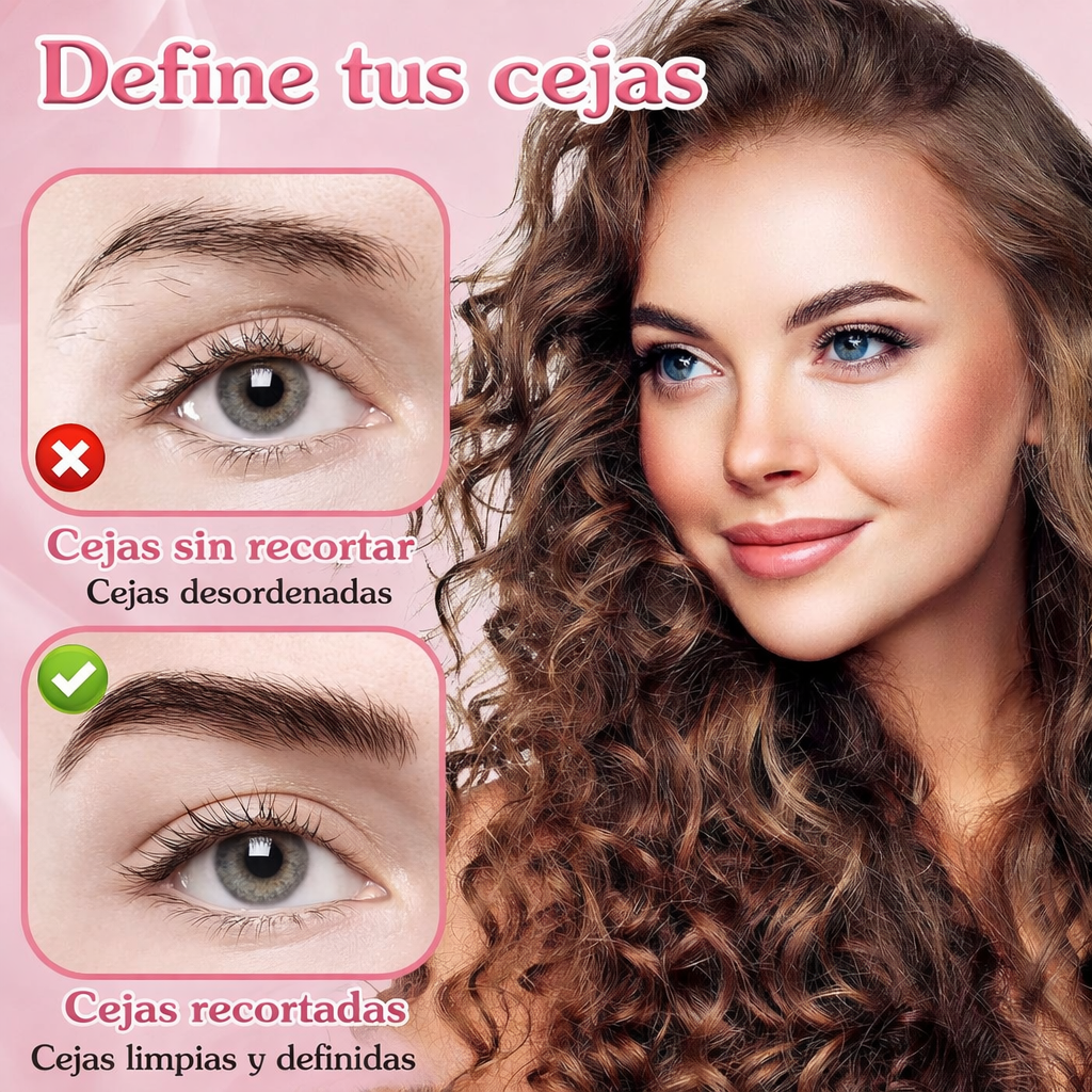 Set de Tijeras para Cejas 3 en 1 – Precisión y Estilo